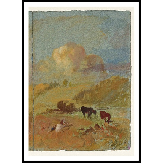 Landscape with Cattle 1827, A New Print Of a J. M. W Turner Painting