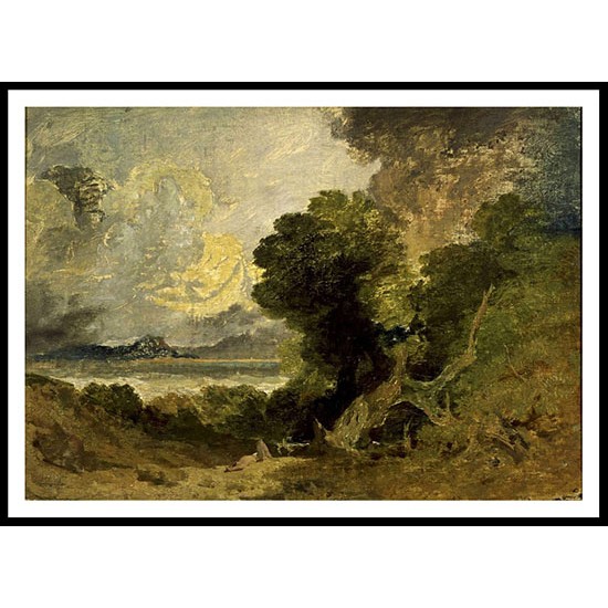 Landscape with Lake and Fallen Tree 1800, A New Print Of a J. M. W Turner Painting