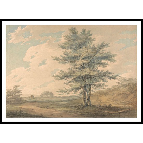 Landscape with Trees and Figures 1795, A New Print Of a J. M. W Turner Painting