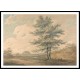 Landscape with Trees and Figures 1795, A New Print Of a J. M. W Turner Painting