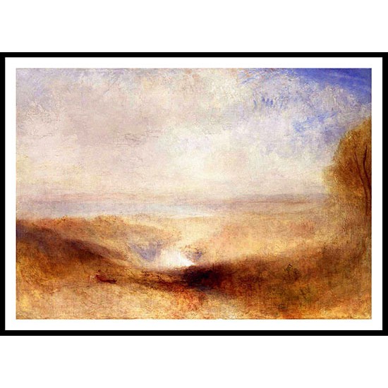 Landscape with a River and a Bay in the Background 1835 40, A New Print Of a J. M. W Turner Painting