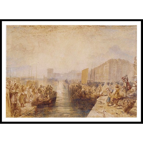 Le Havre Sunset 1827, A New Print Of a J. M. W Turner Painting