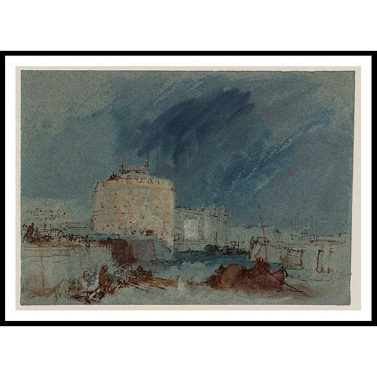 Le Havre Tour de Francois Ier 1832 01, A New Print Of a J. M. W Turner Painting