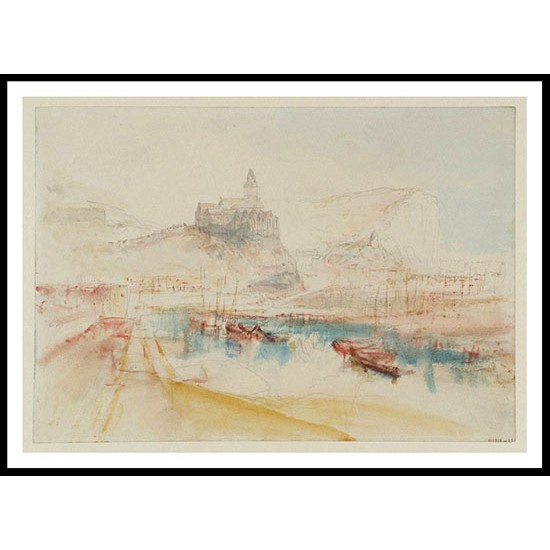 Le Treport with the Church of St Jacques 1845, A New Print Of a J. M. W Turner Painting