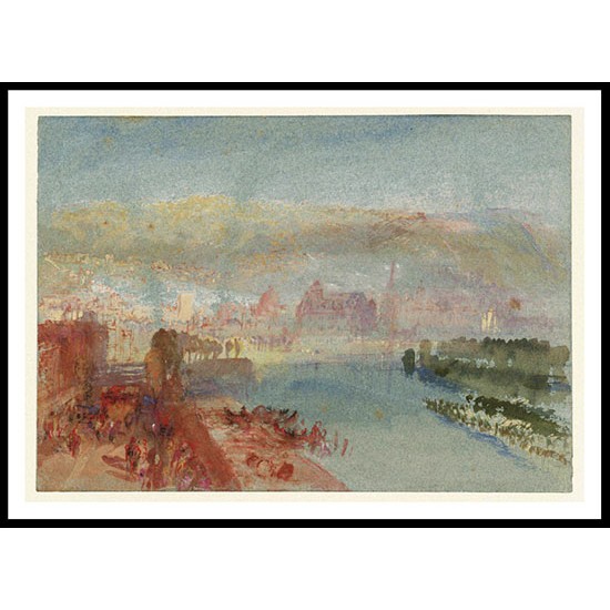 Liege from the Pont des Arches 1839, A New Print Of a J. M. W Turner Painting