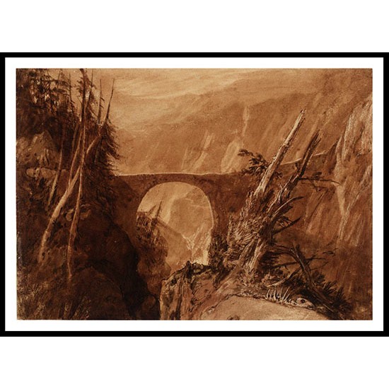 Little Devil's Bridge 1806 07, A New Print Of a J. M. W Turner Painting