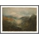 Looking down a Deep Valley towards Snowdon with an Army on the March 1799 1800, A New Print Of a J. M. W Turner Painting