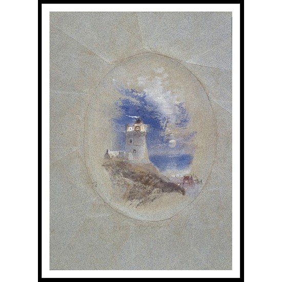 Lowestoffe Lighthouse 1827, A New Print Of a J. M. W Turner Painting