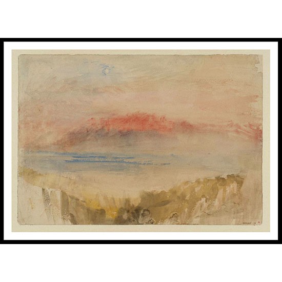 Lucerne Mont Pilatus 1841, A New Print Of a J. M. W Turner Painting