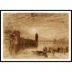 Lucerne Moonrise over the Kapellbrucke 1807 19, A New Print Of a J. M. W Turner Painting