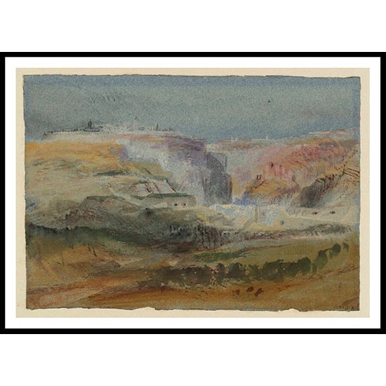 Luxembourg from the Bourbon Plateau 1839, A New Print Of a J. M. W Turner Painting