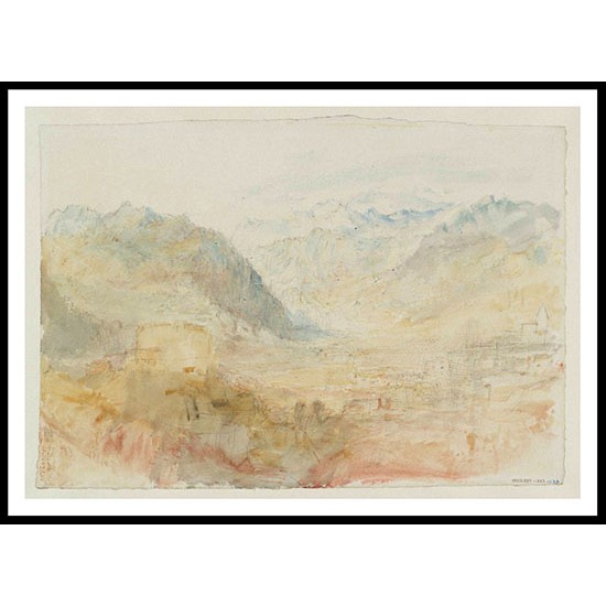 Martigny 1830s, A New Print Of a J. M. W Turner Painting