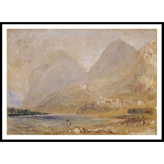 Martinswand near Innsbruck 1833, A New Print Of a J. M. W Turner Painting