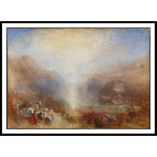 Mercury Sent to Admonish Aeneas 1850, A New Print Of a J. M. W Turner Painting