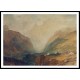 Mont Blanc from above Courmayeur 1810, A New Print Of a J. M. W Turner Painting