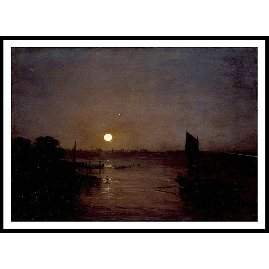 Moonlight a Study at Millbank 1797, A New Print Of a J. M. W Turner Painting