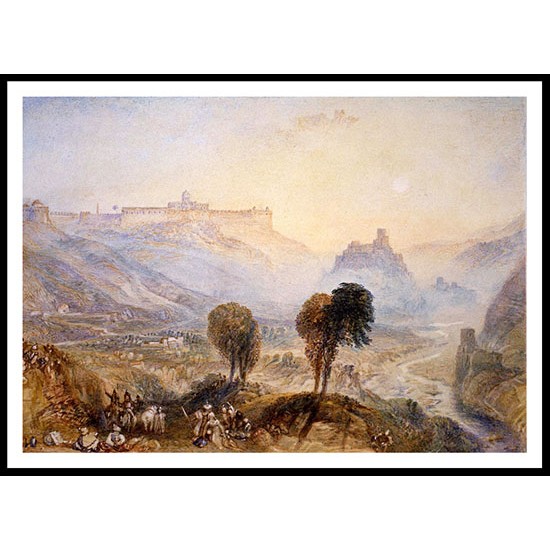 Mount Moriah Jerusalem, A New Print Of a J. M. W Turner Painting