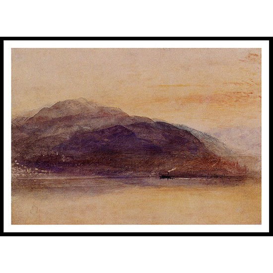 Mount Pilatus from across the Lake of Lucerne 1842, A New Print Of a J. M. W Turner Painting