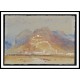 Mountain Scene with Castle on Rock 1834, A New Print Of a J. M. W Turner Painting