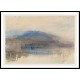 Mountain and Lake 1842, A New Print Of a J. M. W Turner Painting