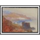 Mountains beside River or Lake with Ruins on Promontory 1834, A New Print Of a J. M. W Turner Painting