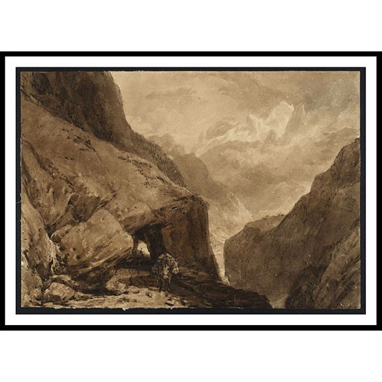 Mt. St. Gothard 1806 07, A New Print Of a J. M. W Turner Painting