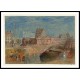 Nantes The Chateau and Cathedral from the River 1828, A New Print Of a J. M. W Turner Painting