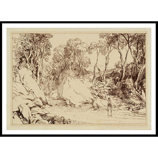 Near Blair Athol Scotland 1811, A New Print Of a J. M. W Turner Painting