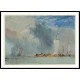 Near Nantes Loire Barges in a Gust of Wind 1826 28, A New Print Of a J. M. W Turner Painting