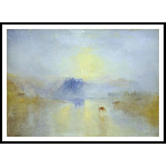 Norham Castle Sunrise 1845, A New Print Of a J. M. W Turner Painting