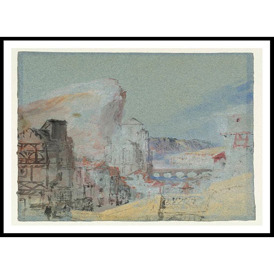 Notre Dame Huy 1839, A New Print Of a J. M. W Turner Painting