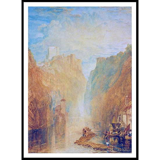 On the Upper Rhine, A New Print Of a J. M. W Turner Painting