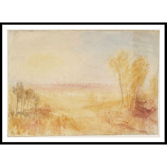 Oxford from North Hinksey 1837 40, A New Print Of a J. M. W Turner Painting