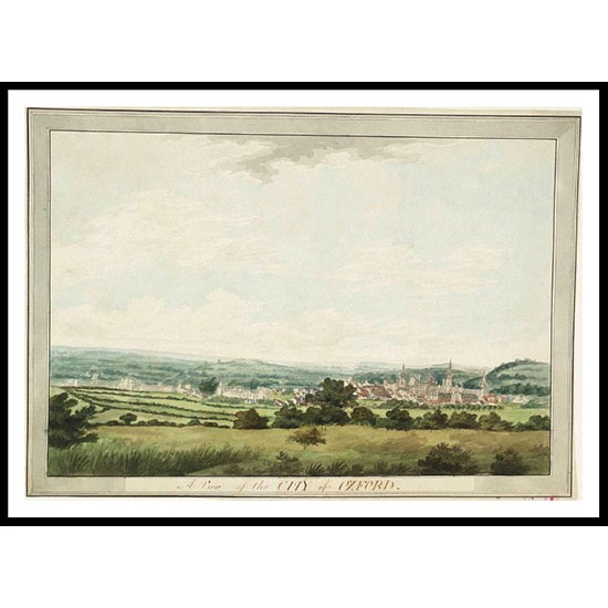 Oxford from the South West 1787 88, A New Print Of a J. M. W Turner Painting