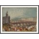 Paris The Marche aux Fleurs and the Pont au Change 1833, A New Print Of a J. M. W Turner Painting