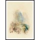 Parnassus and Castalian Spring Delphi 1833, A New Print Of a J. M. W Turner Painting