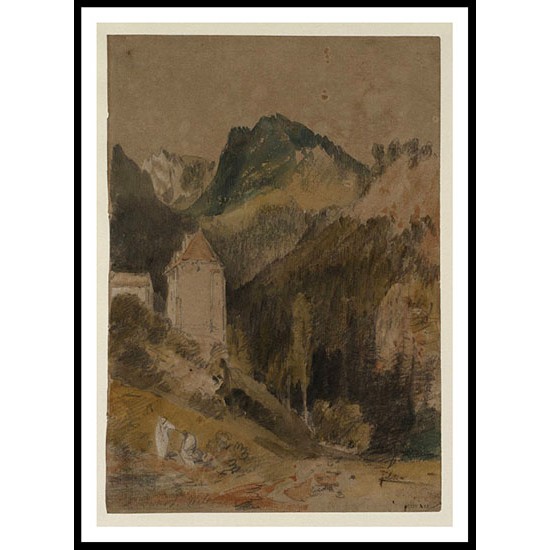 Part of the Monastery Grande Chartreuse 1802, A New Print Of a J. M. W Turner Painting