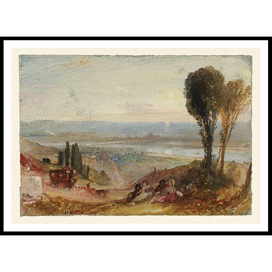 Pont de l'Arche 1833, A New Print Of a J. M. W Turner Painting