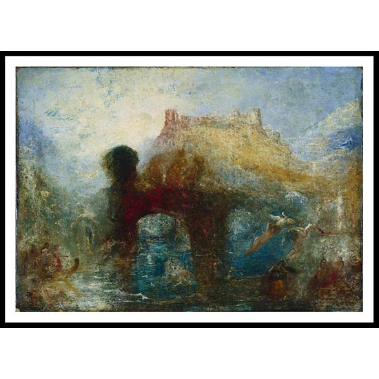 Queen Mab's Grotto, A New Print Of a J. M. W Turner Painting