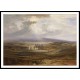 Raby Castle the Seat of the Earl of Darlington 1830 40, A New Print Of a J. M. W Turner Painting