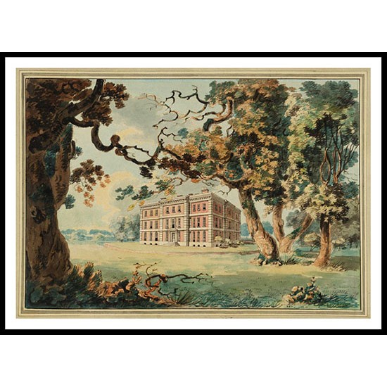 Radley Hall from the South East 1789, A New Print Of a J. M. W Turner Painting