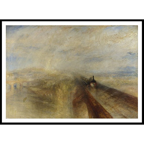 Rain Steam and Speed The Great Western Railway 1844, A New Print Of a J. M. W Turner Painting