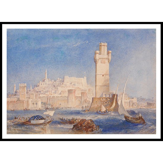 Rhodes 1823 24, A New Print Of a J. M. W Turner Painting