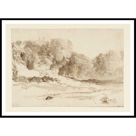 River Scene 1822 23, A New Print Of a J. M. W Turner Painting