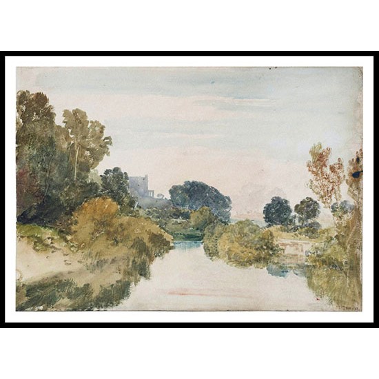 River Scene Near Isleworth 1805, A New Print Of a J. M. W Turner Painting