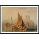 Rochester on the River Medway 1822, A New Print Of a J. M. W Turner Painting