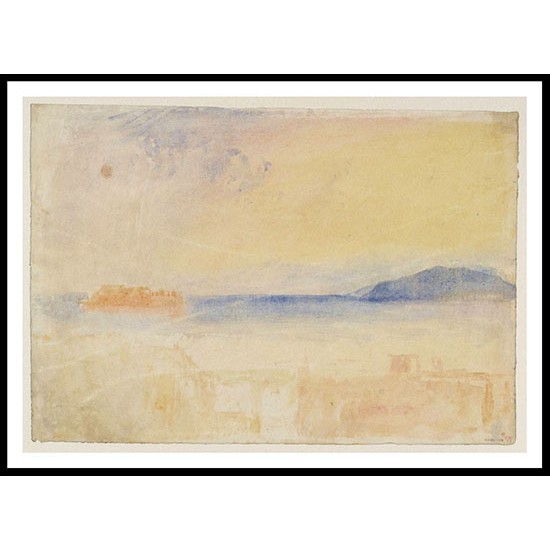 Rocks on the Coast 1820 30, A New Print Of a J. M. W Turner Painting