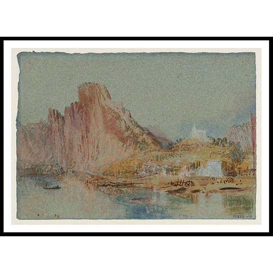 Rocks on the Meuse at Marche les Dames 1839, A New Print Of a J. M. W Turner Painting