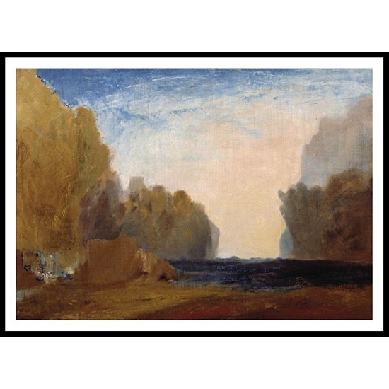 Rocky Bay 1827 28, A New Print Of a J. M. W Turner Painting