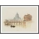 Rome Castle of St Angelo for Rogers's 'Italy' 1826 27, A New Print Of a J. M. W Turner Painting